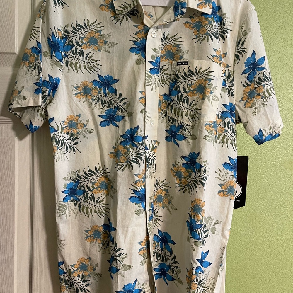 Floral Print Men's Shirt NWT